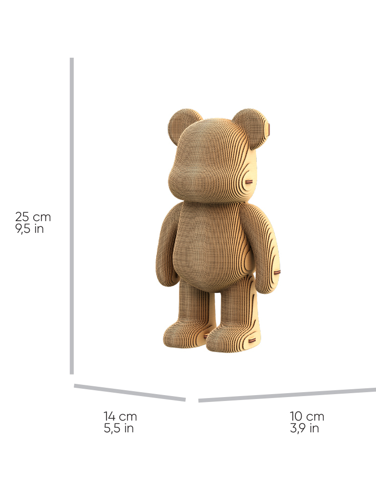 Картинка 3D-пазл ведмедик