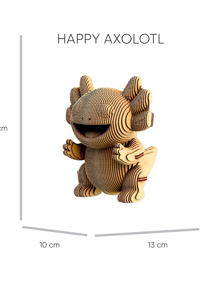 Картинка 3D-пазл AXOLOTLS TRIO