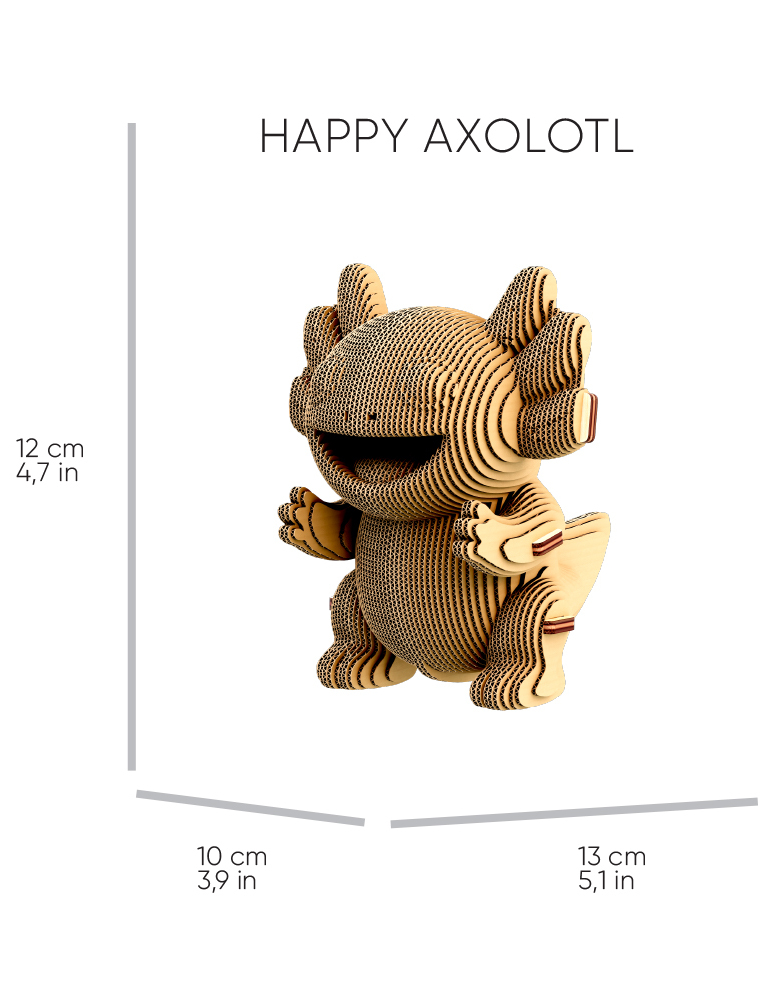 Картинка 3D-пазл AXOLOTLS TRIO