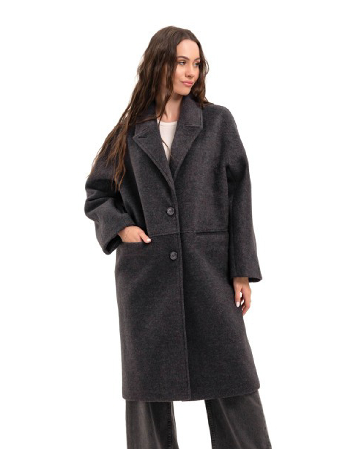 Картинка Пальто темно-сіре