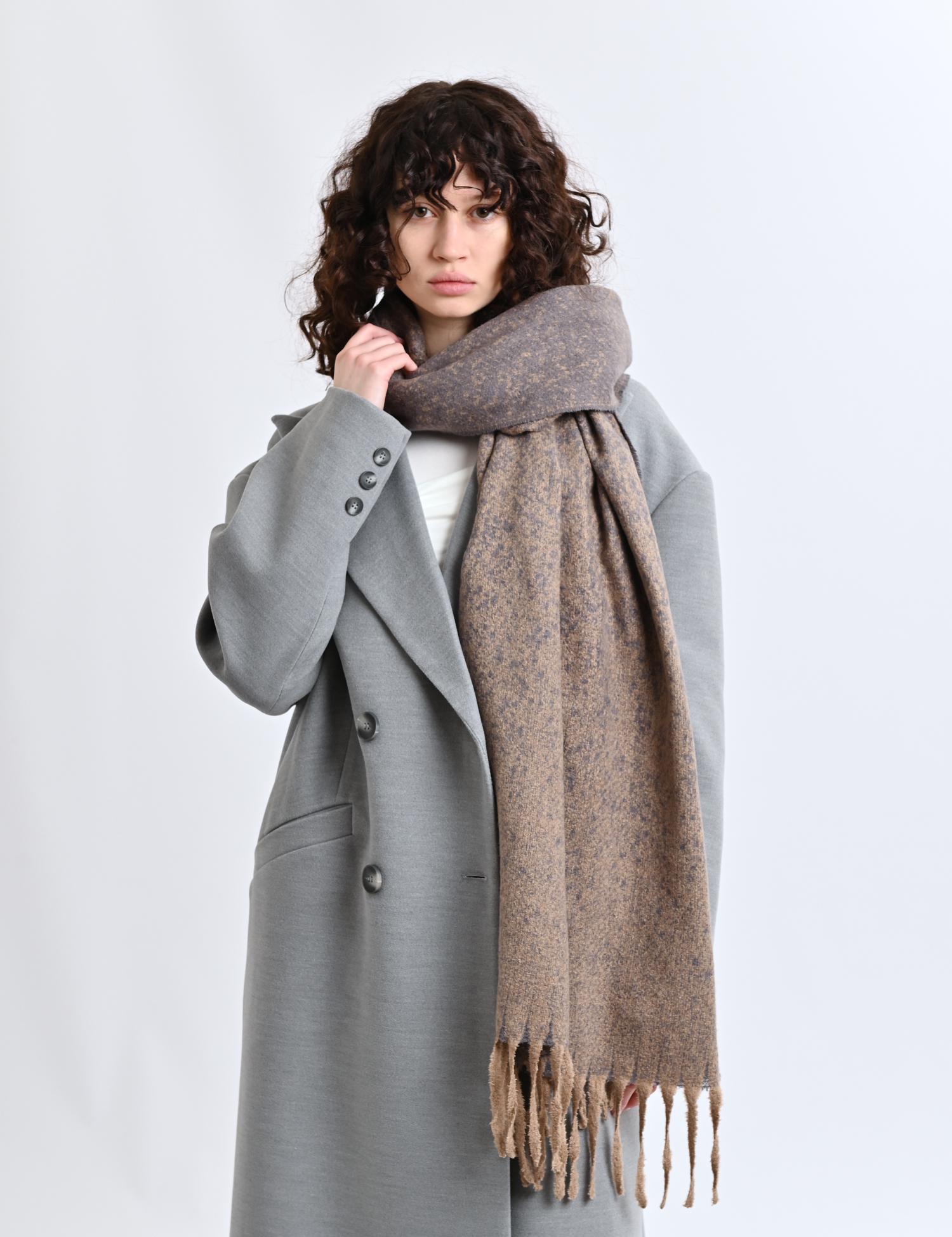 Картинка Шарф коричневий