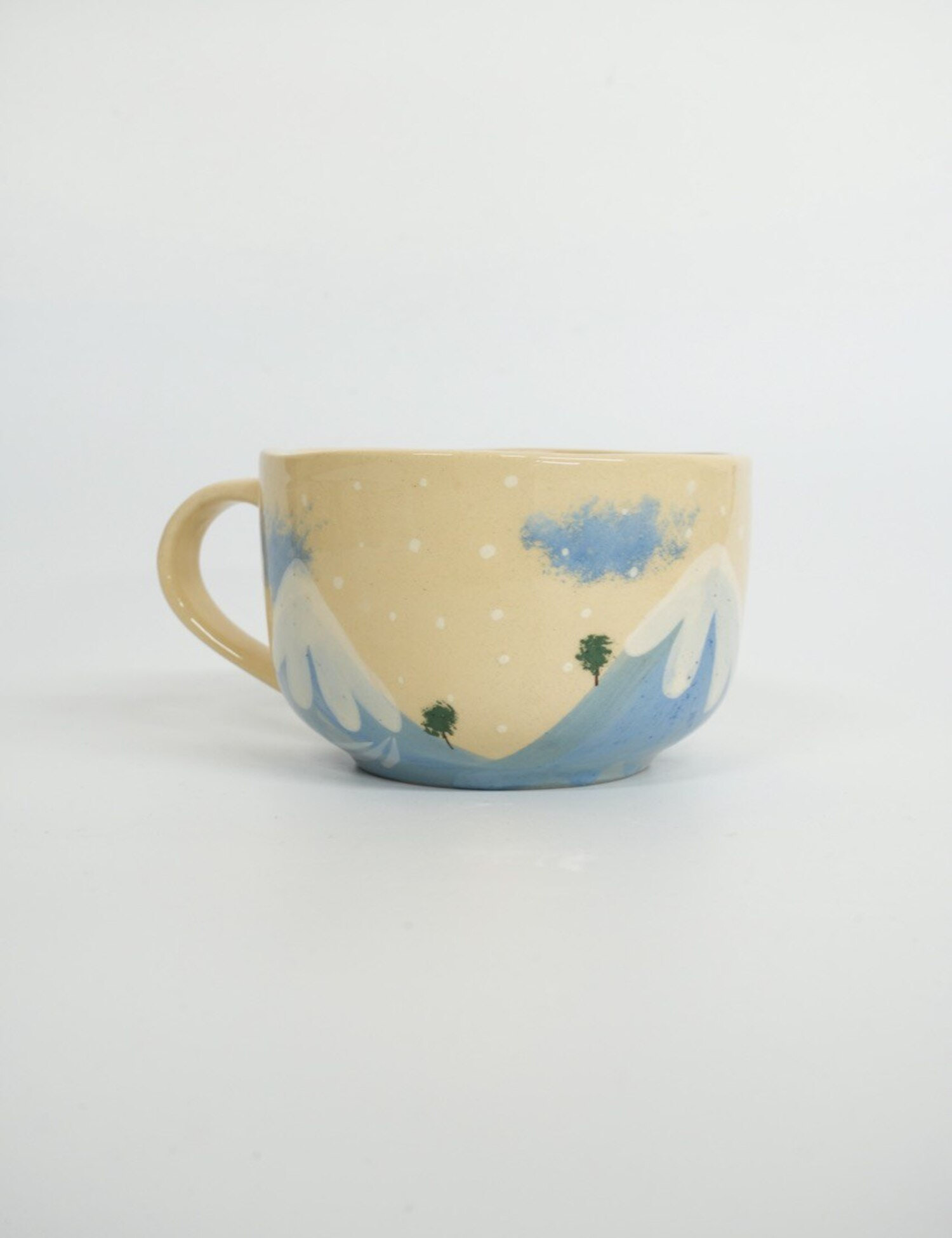 Картинка Керамічна чашка ручної роботи «Капібара на сноуборді»