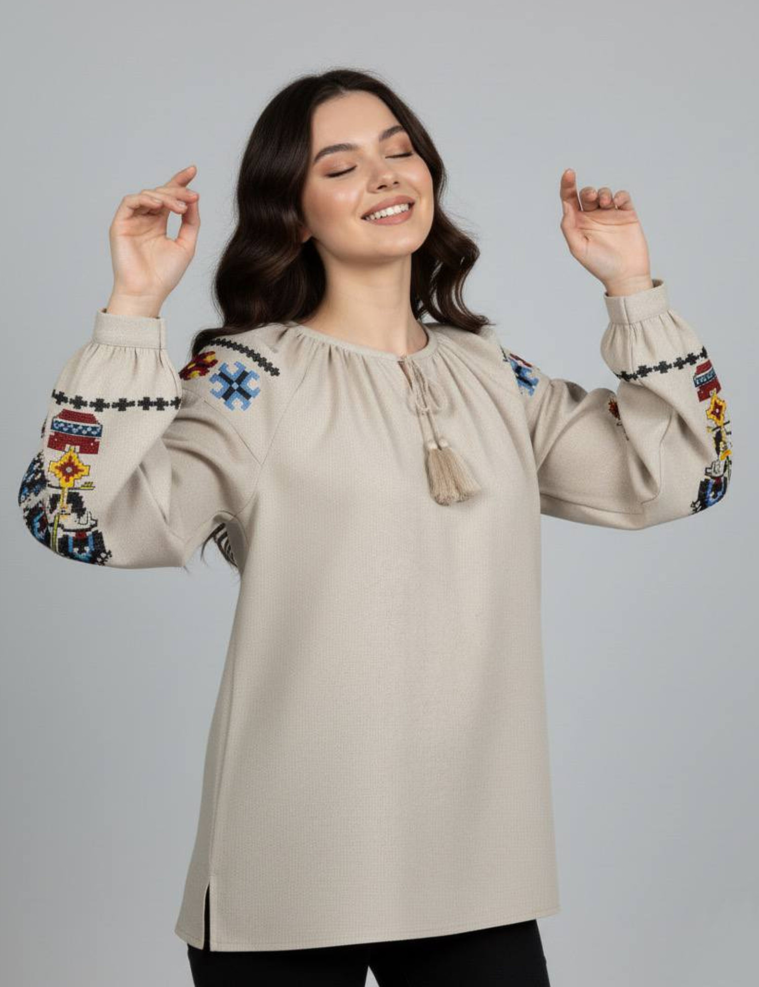 Картинка Вишиванка бежева