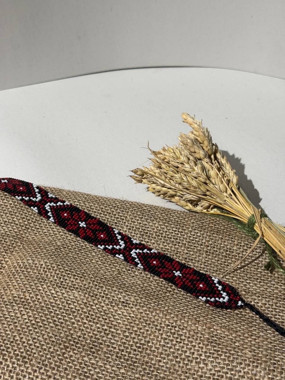 Картинка Чокер бордовий