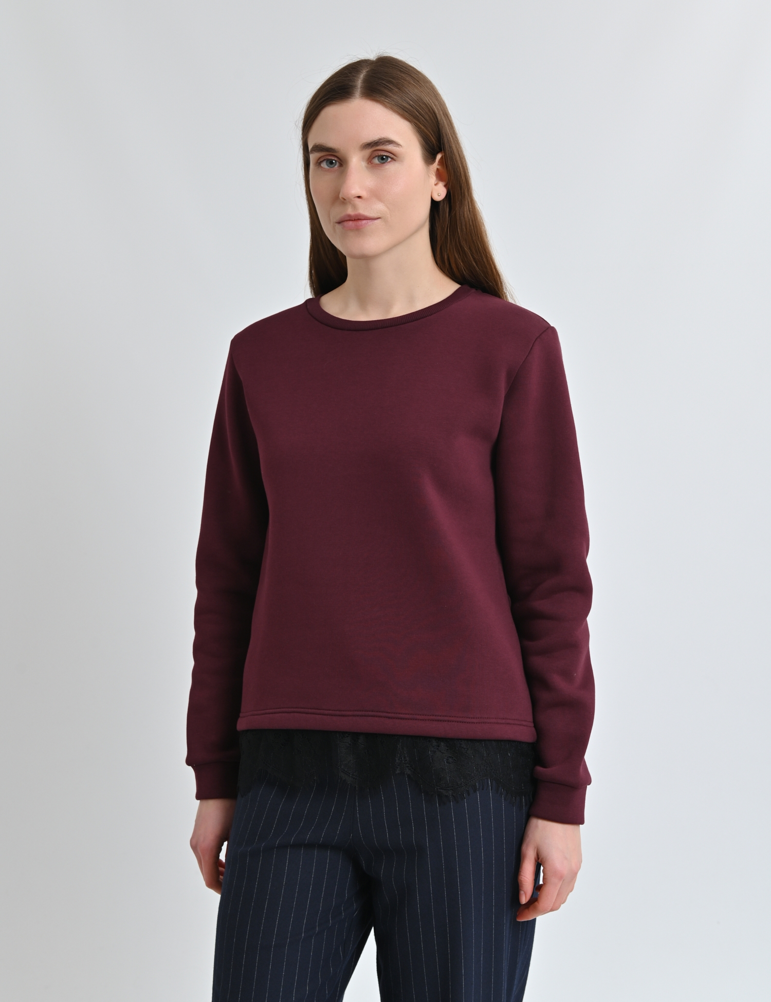 Картинка Світшот бордовий