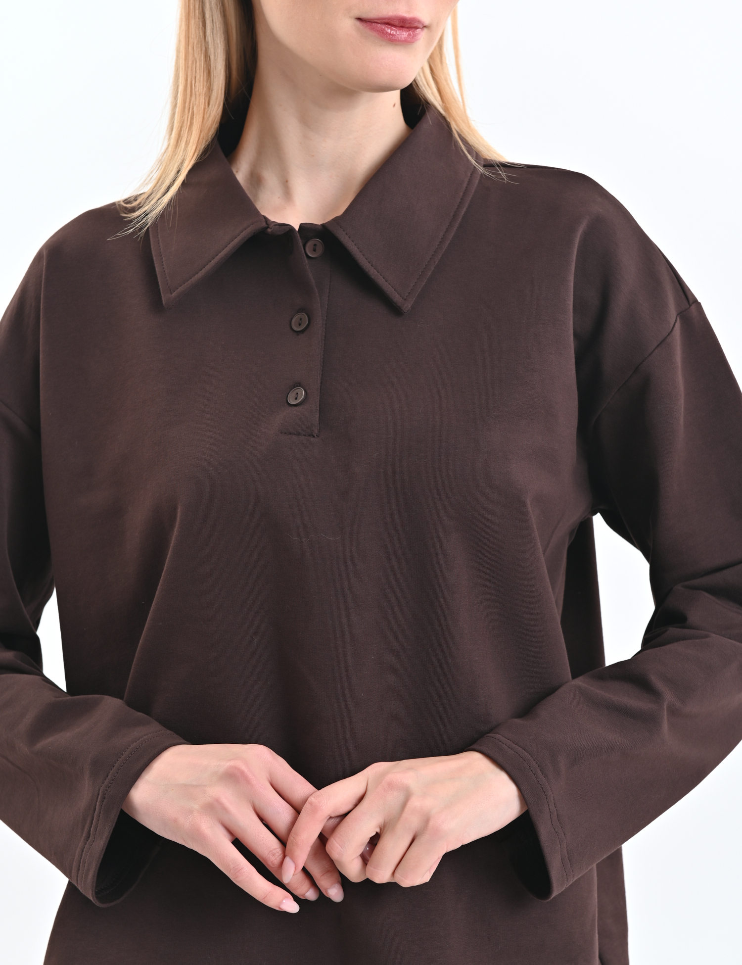 Картинка Світшот темно-коричневий