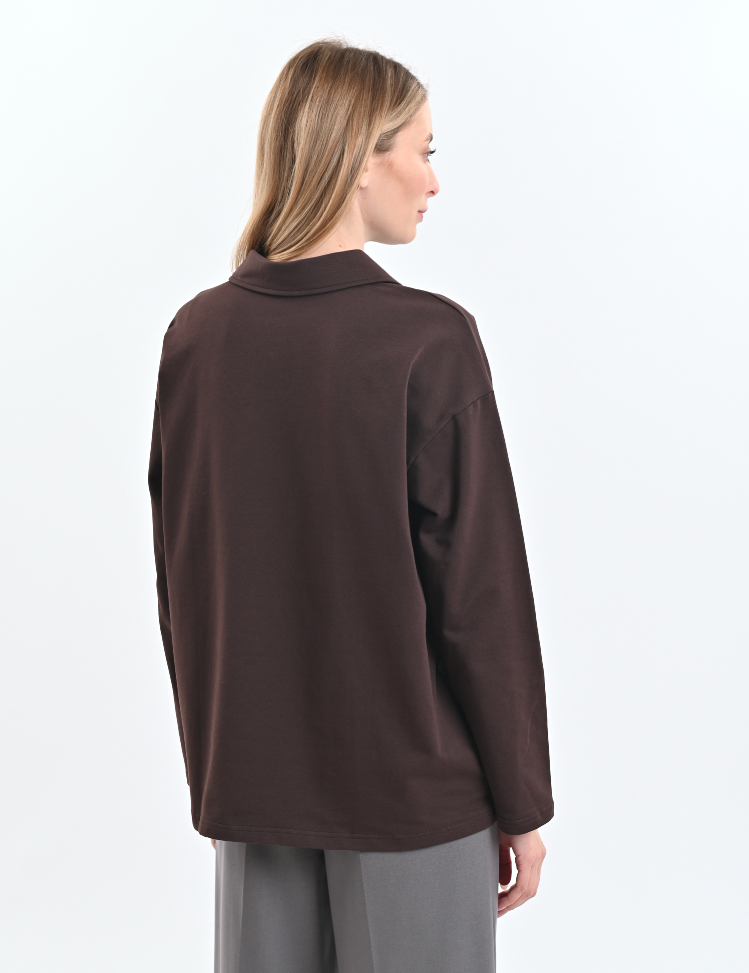 Картинка Світшот темно-коричневий