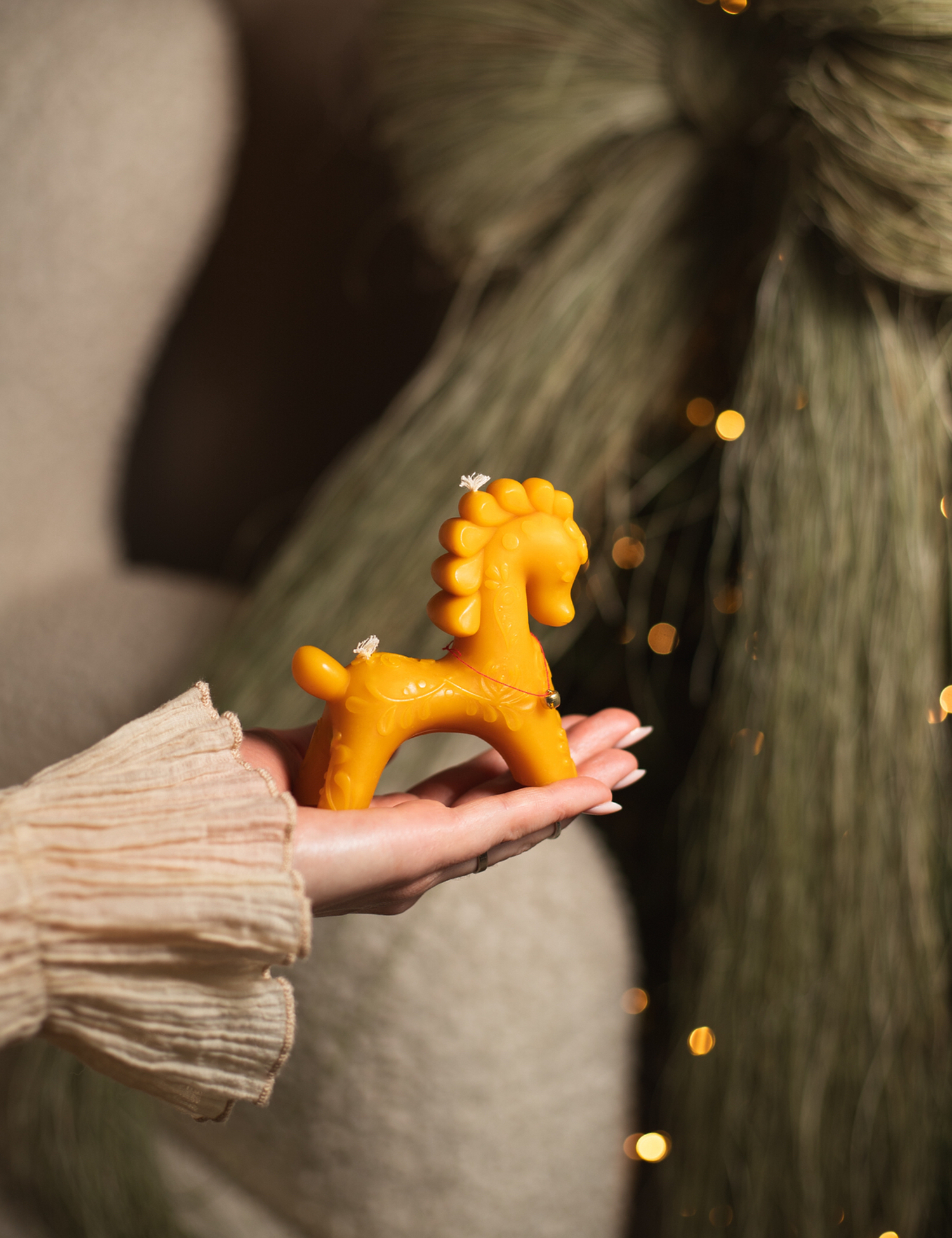 Картинка Свічка коник жовтий