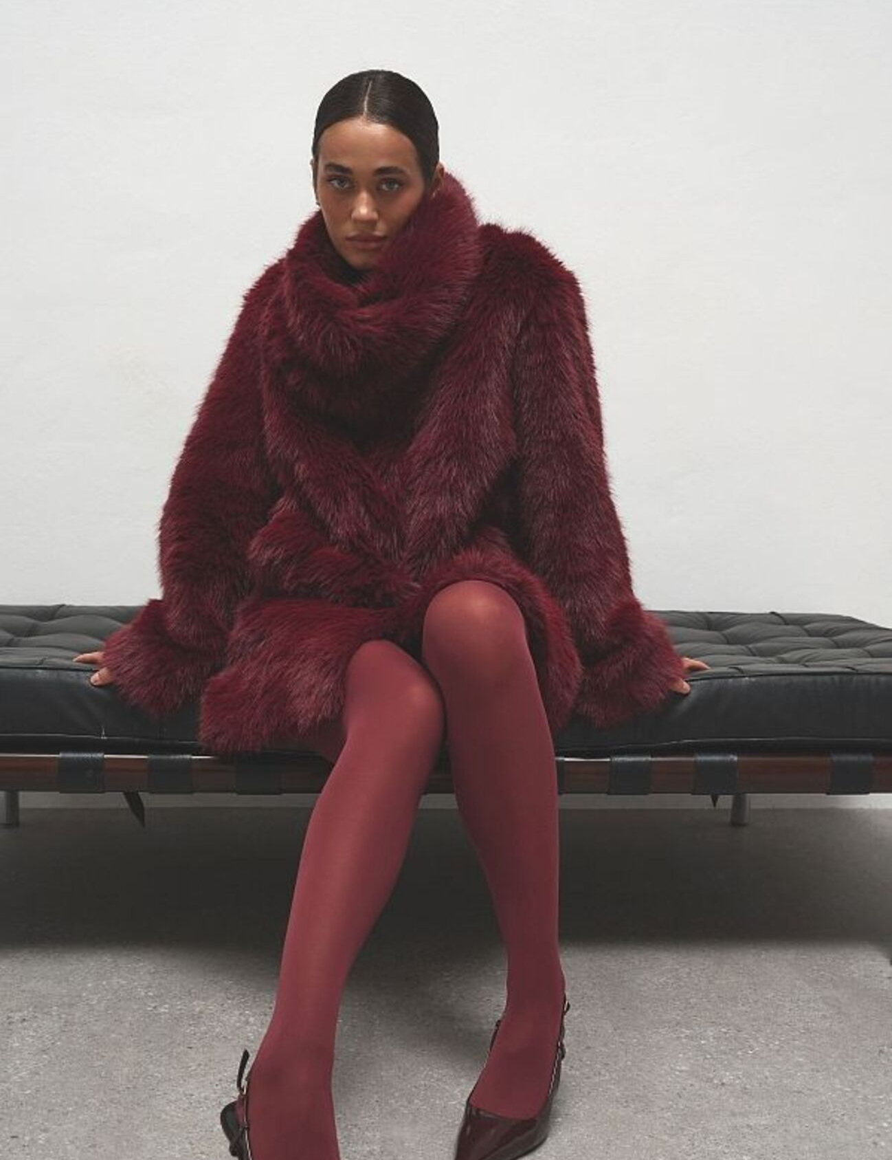 Картинка Шуба бордова