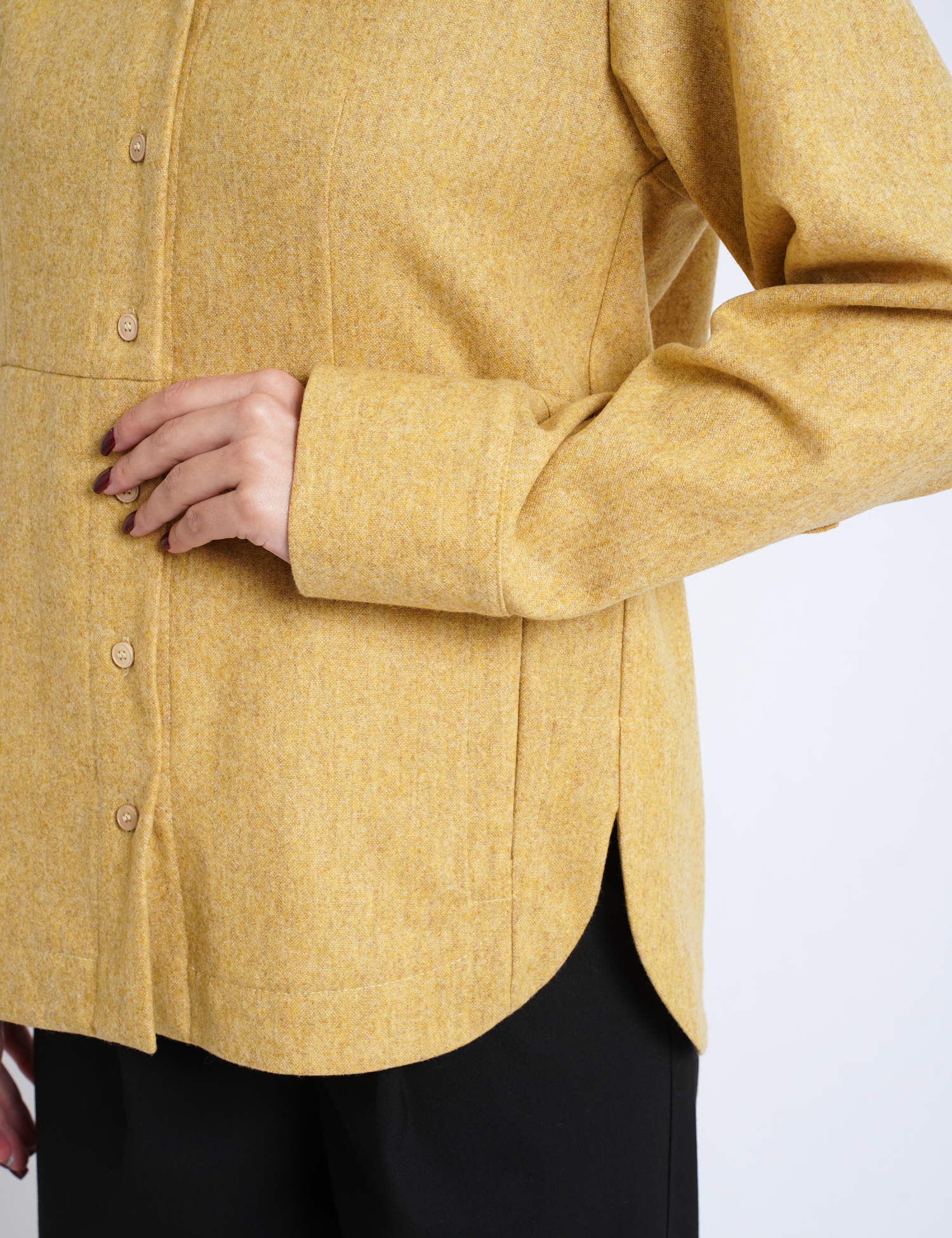 Картинка Сорочка з вовни жовта