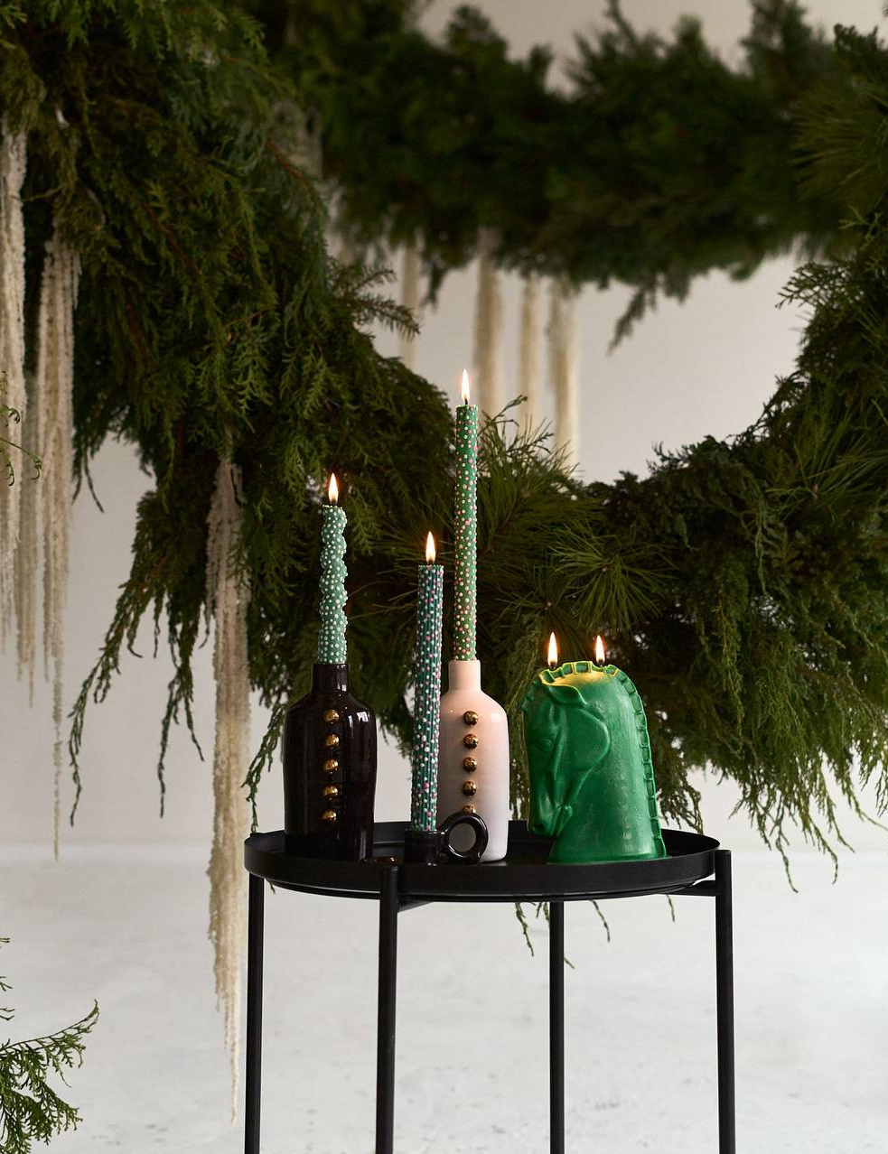 Картинка Свічка кінь зелений