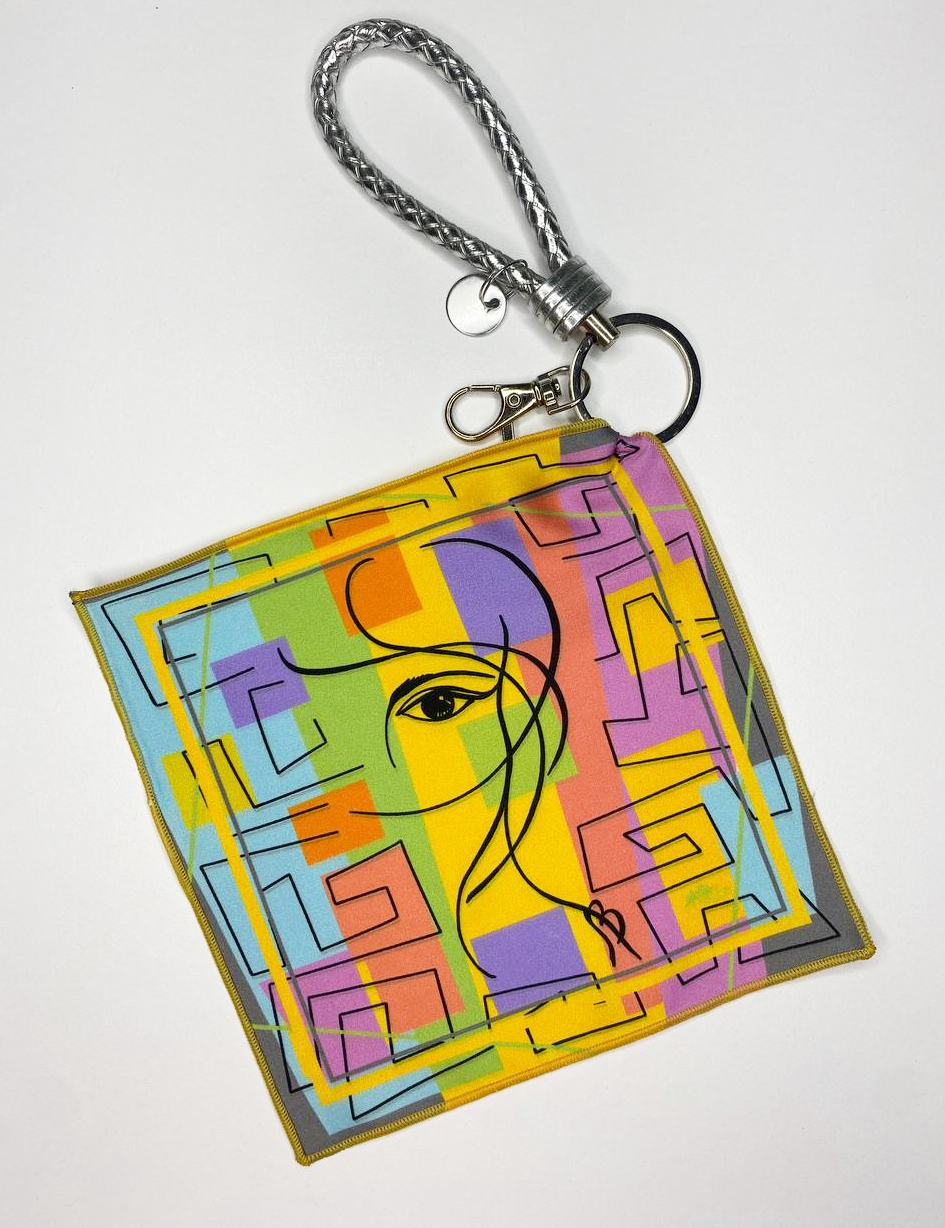 Картинка Дизайнерський брелок-хустка "Погляд"