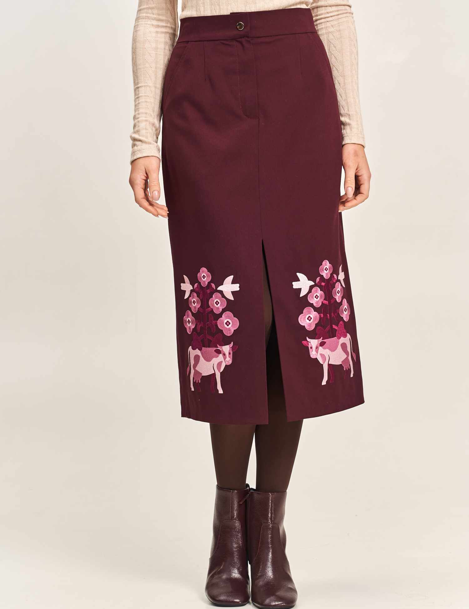 Картинка Спідниця бордова