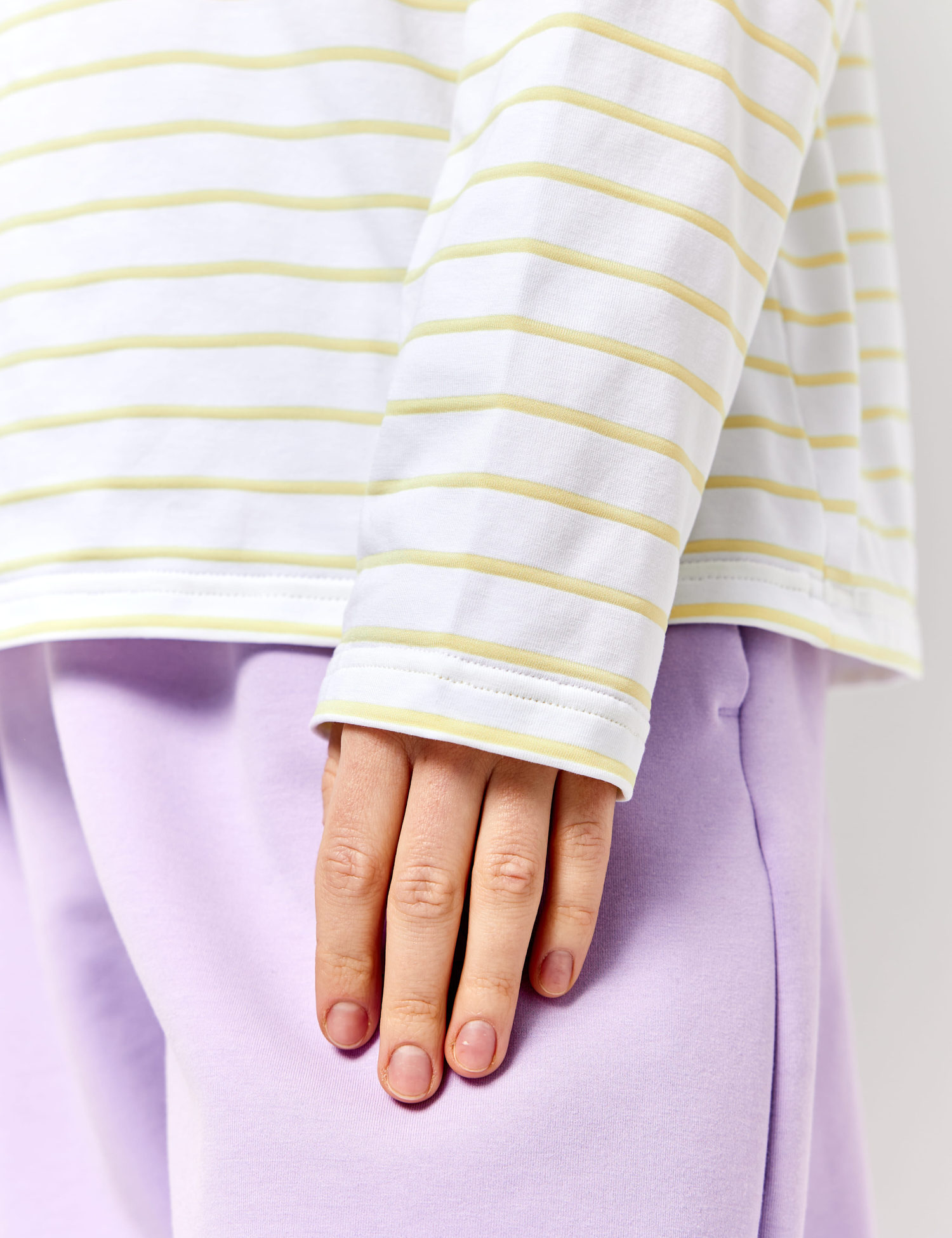 Картинка Лонгслів з вишивкою "Кримська цибулька" смугастий