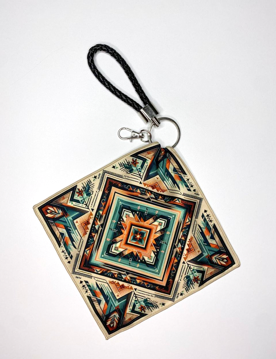 Картинка Дизайнерський брелок-хустка "Косівські візерунки" з патріотичної колекції "Україна"