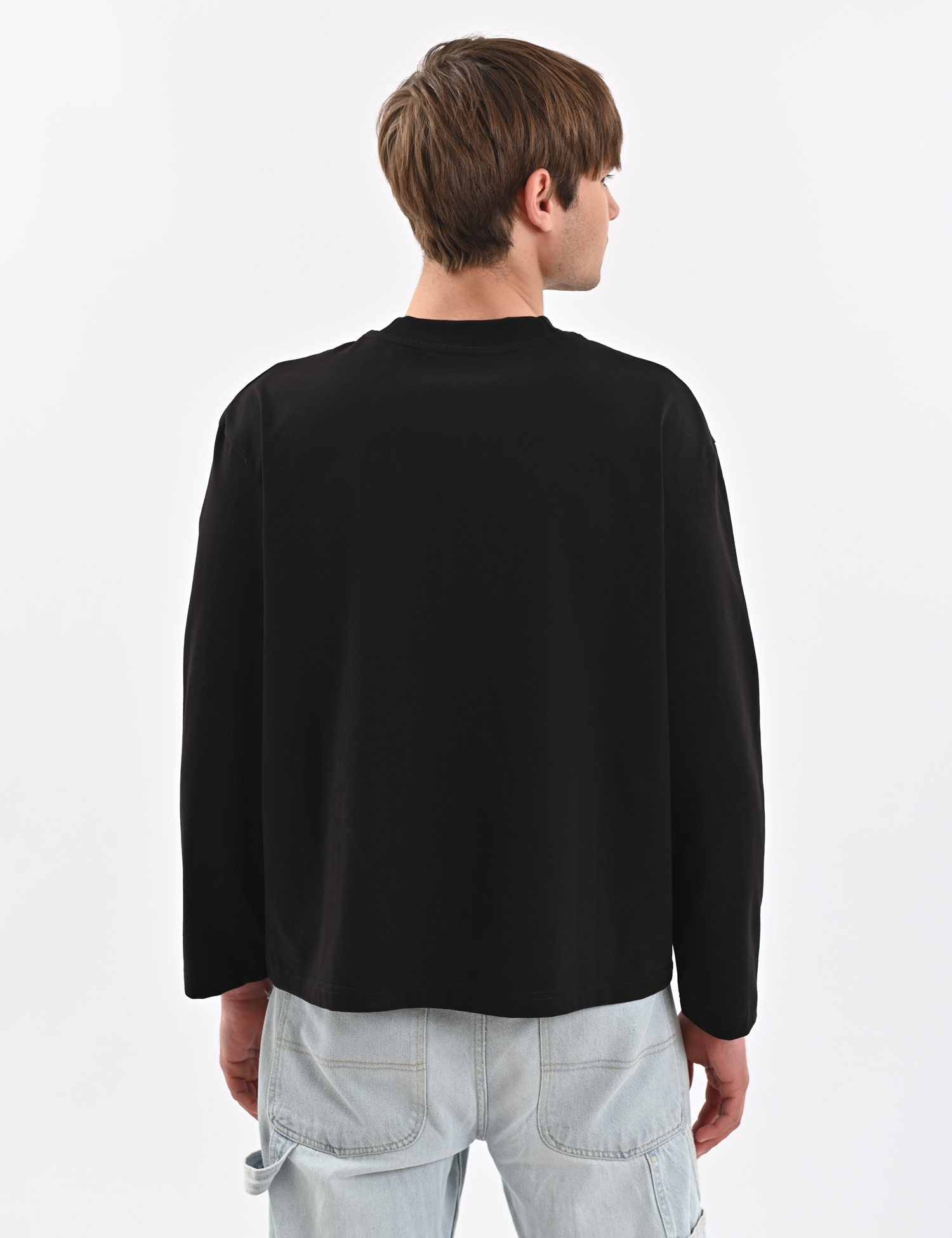 Картинка Лонгслів чорний