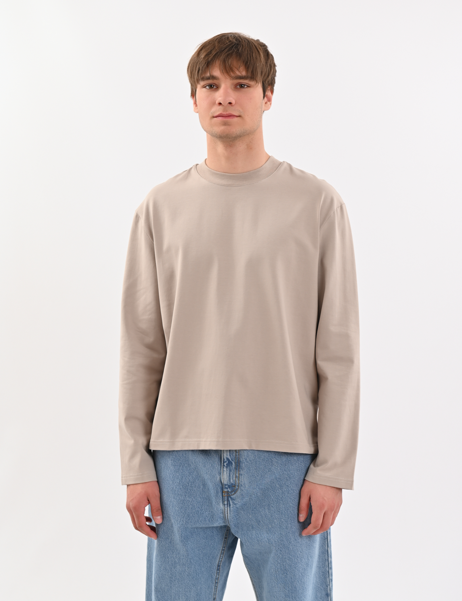 Картинка Лонгслів бежевий