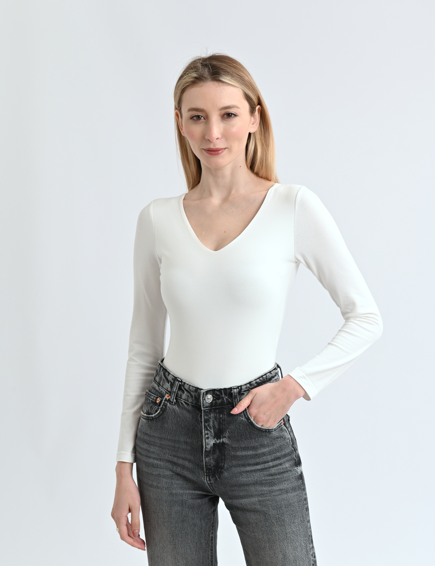 Картинка Лонгслів білий