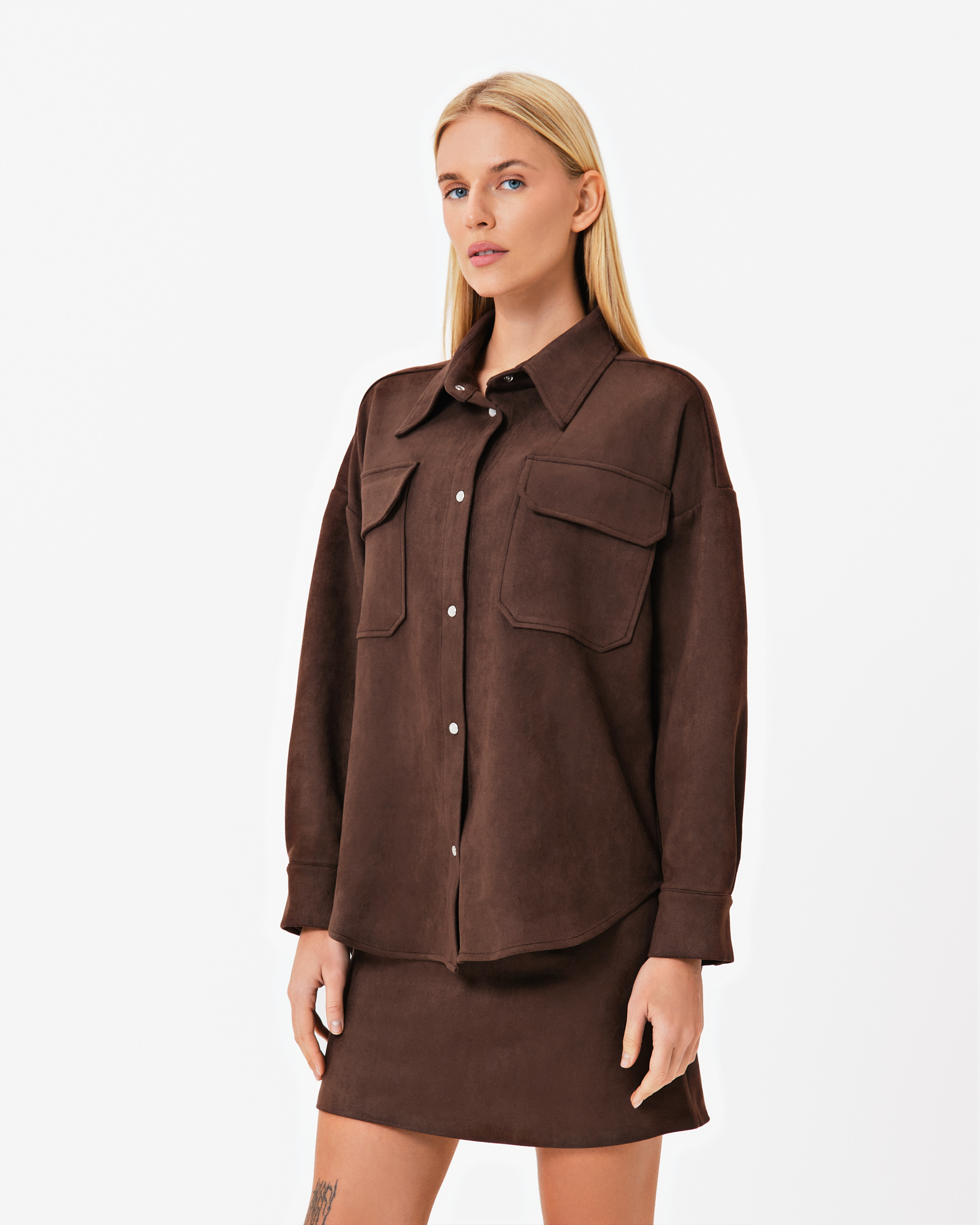 Картинка Сорочка темно-коричнева