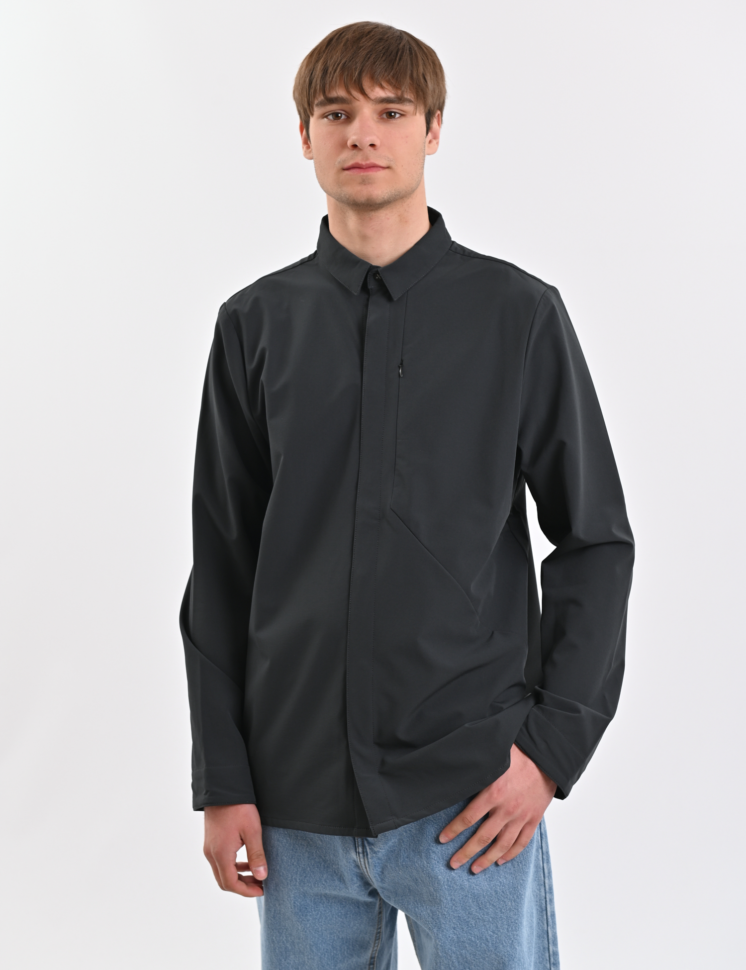 Картинка Сорочка темно-сіра