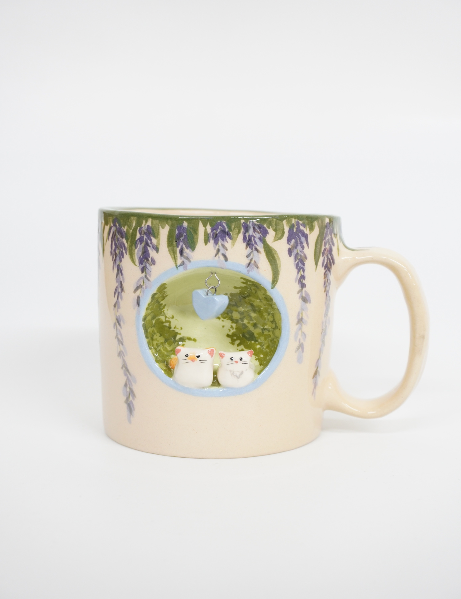 Картинка Чашка " Котики в гліциніях"