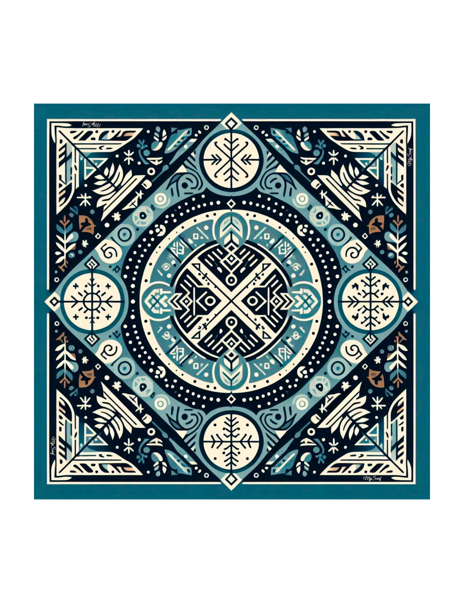 Картинка Дизайнерська хустка "Морозний ранок" 