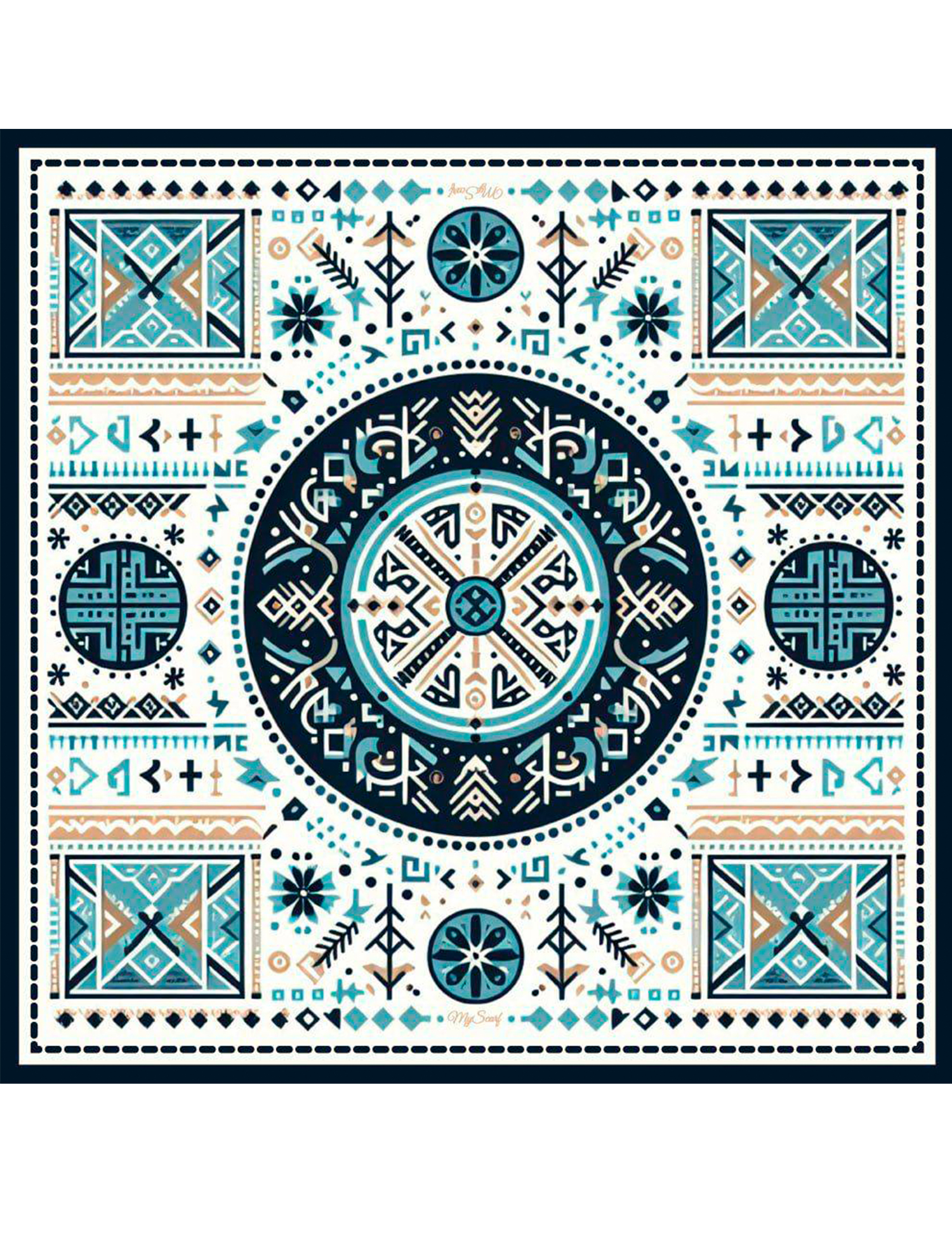 Картинка Дизайнерська хустка "Коловорот життя"