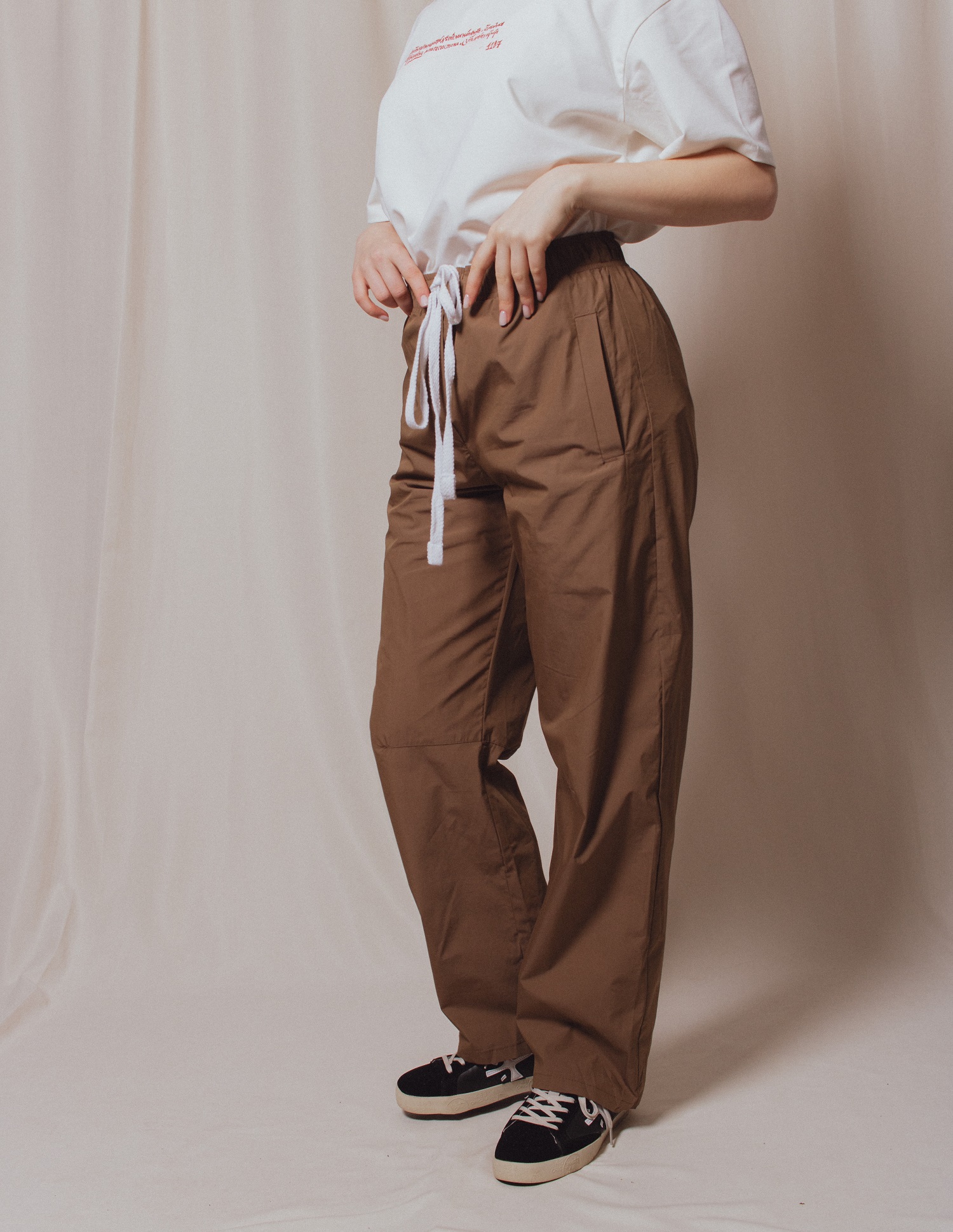 Картинка Штани балони бежеві