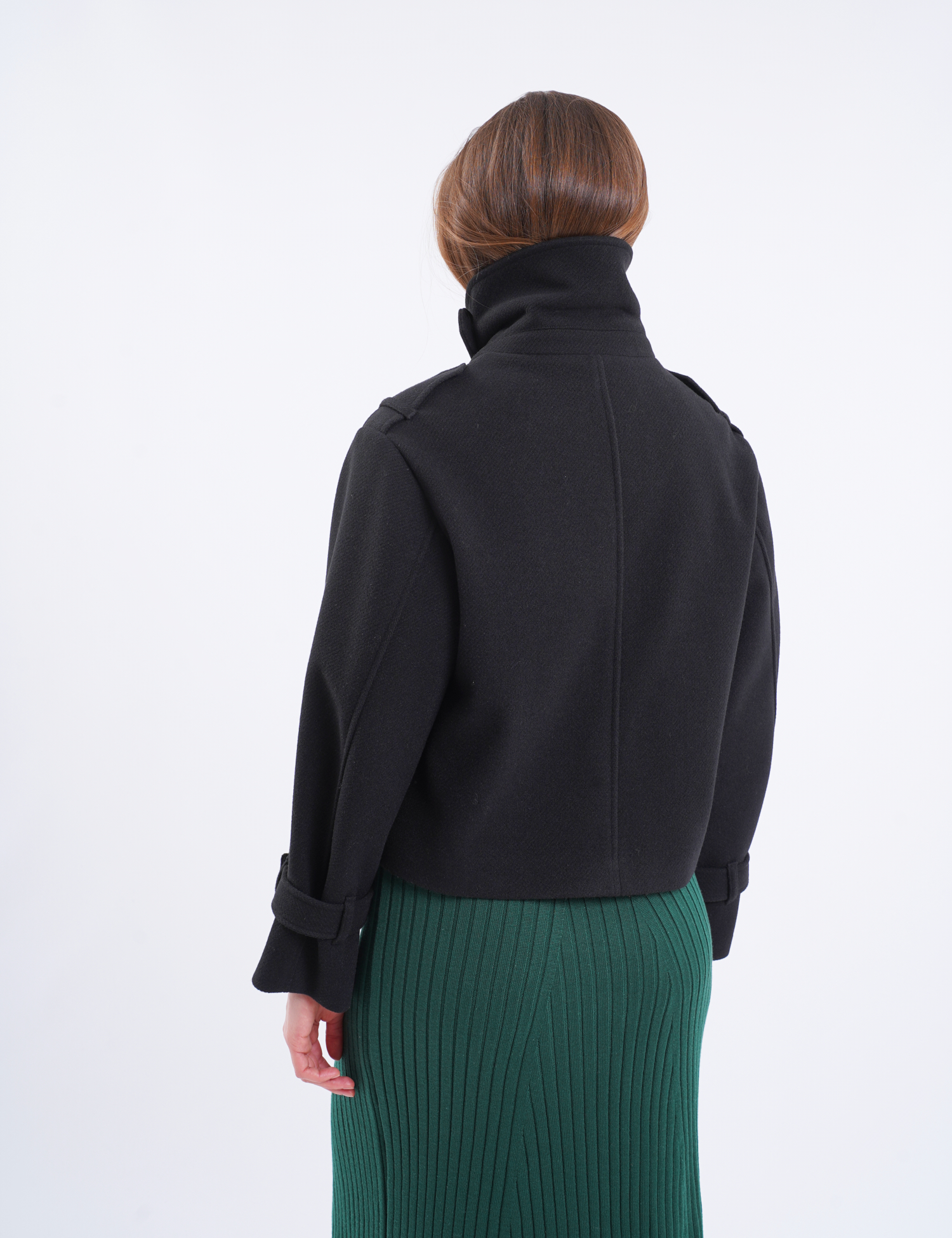 Картинка Пальто укорочене чорне