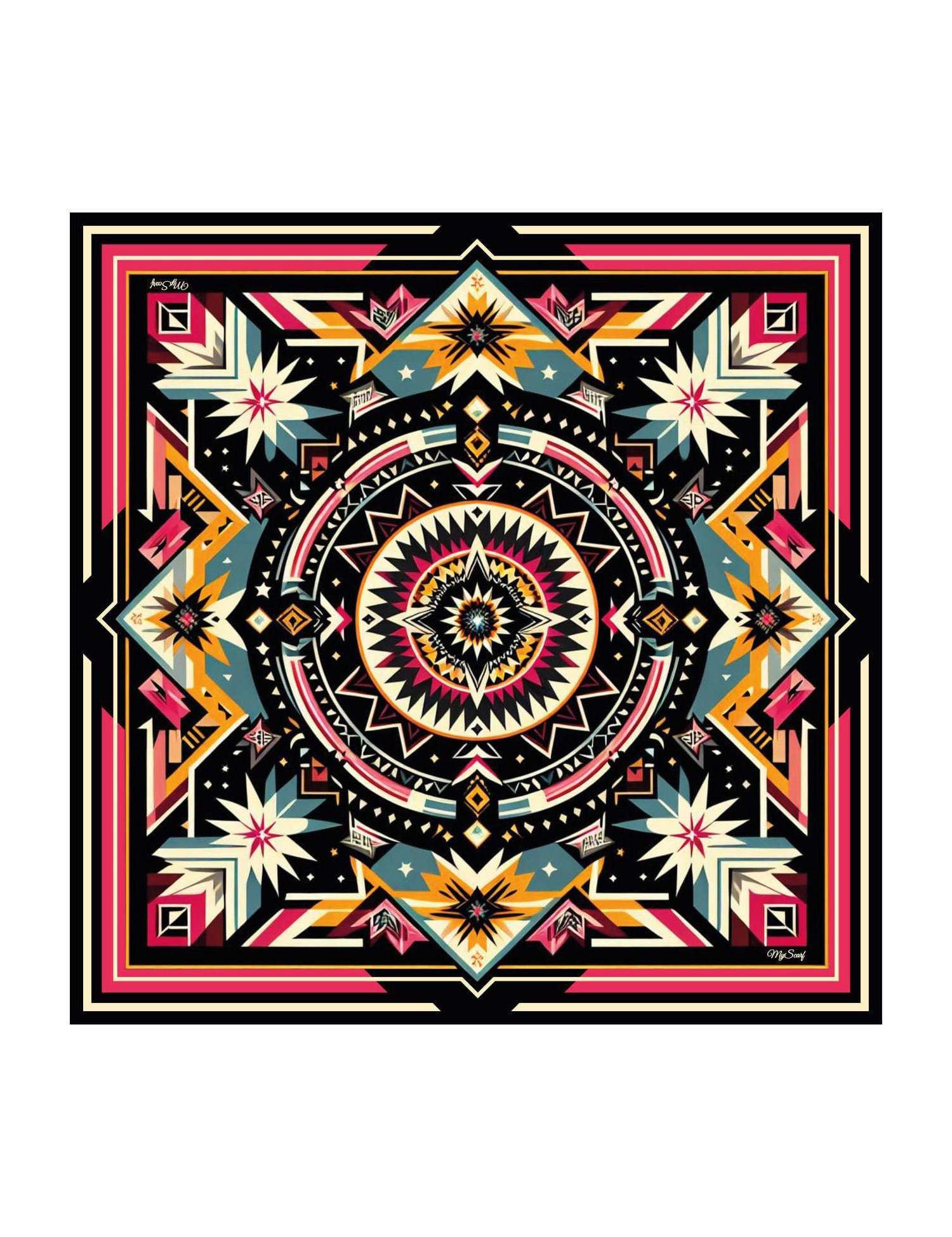 Картинка Дизайнерська хустка "Карпатська зiрка"