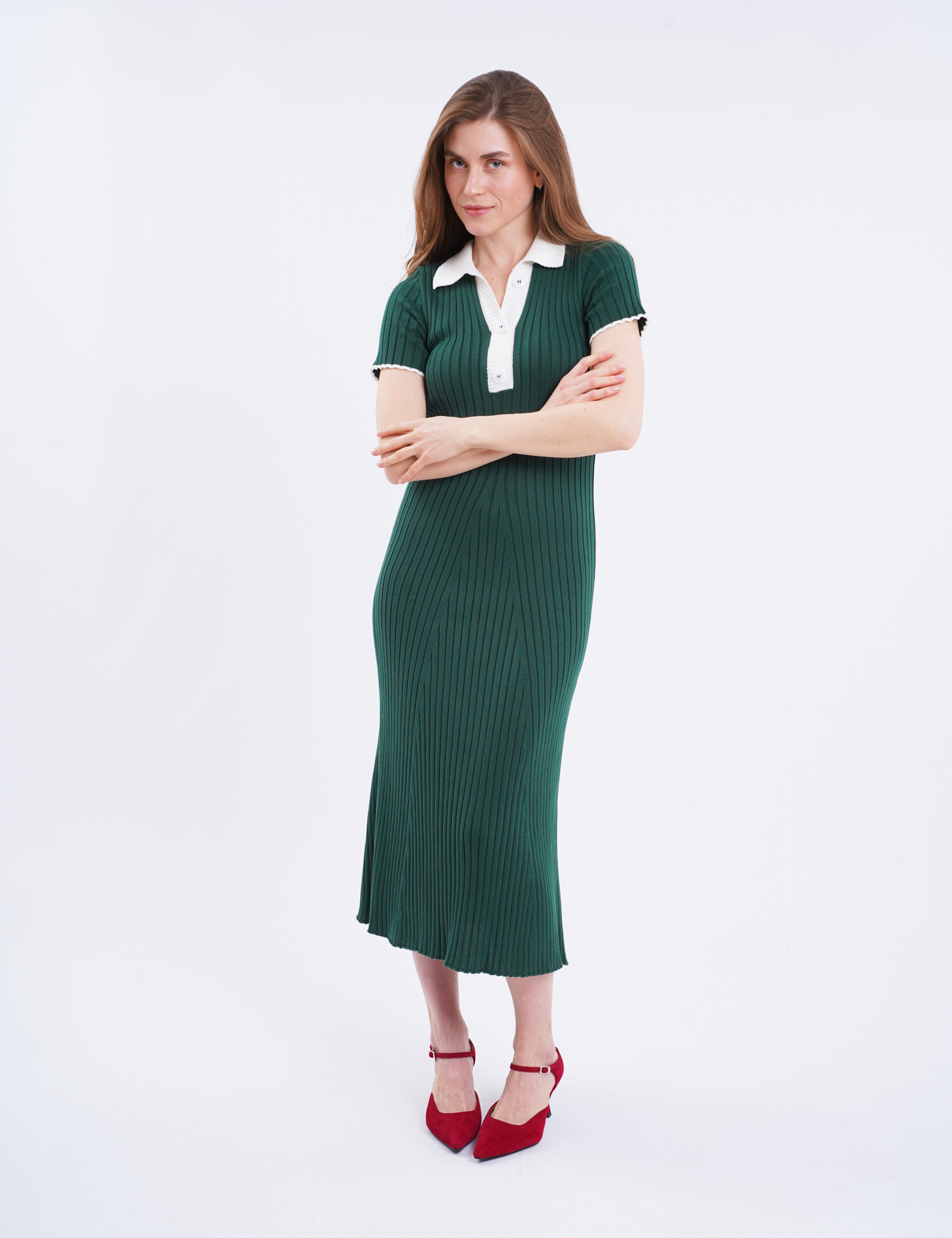 Картинка Сукня темно-зелена