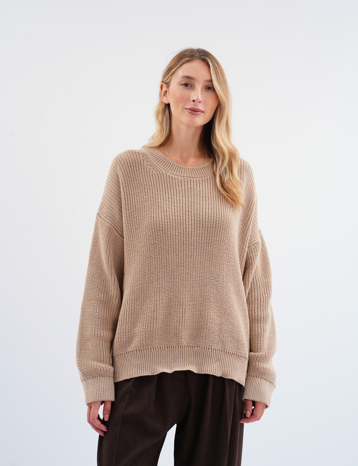 Картинка Светр oversize фактурної в'язки