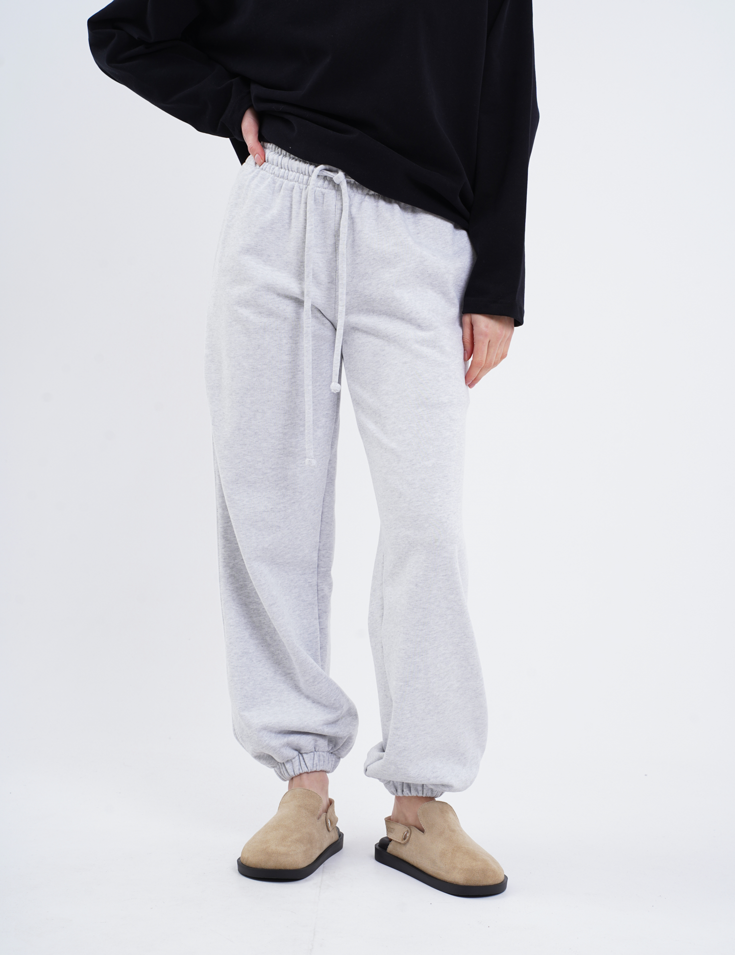 Картинка Штани світло-сірі