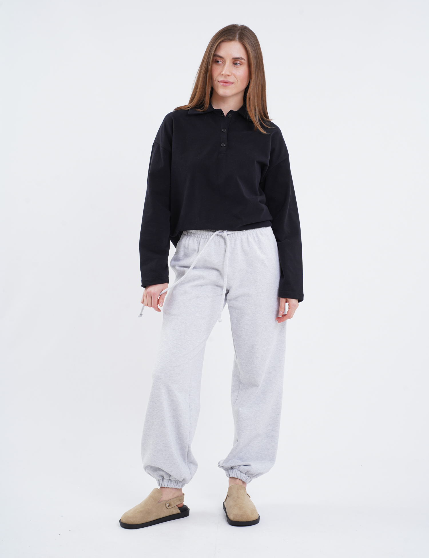 Картинка Штани світло-сірі