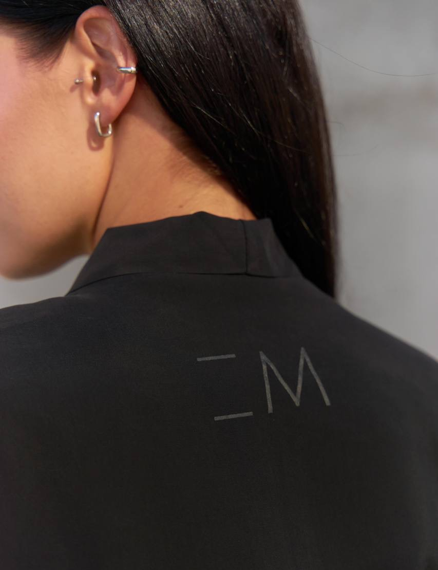 Картинка Чорне кімоно з поясом