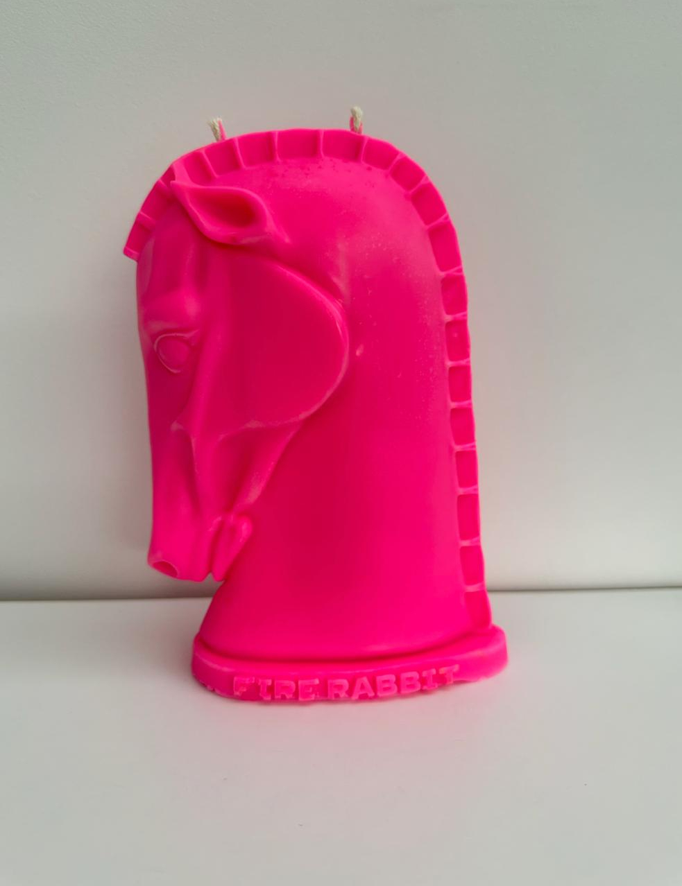 Картинка Свічка кінь рожевий