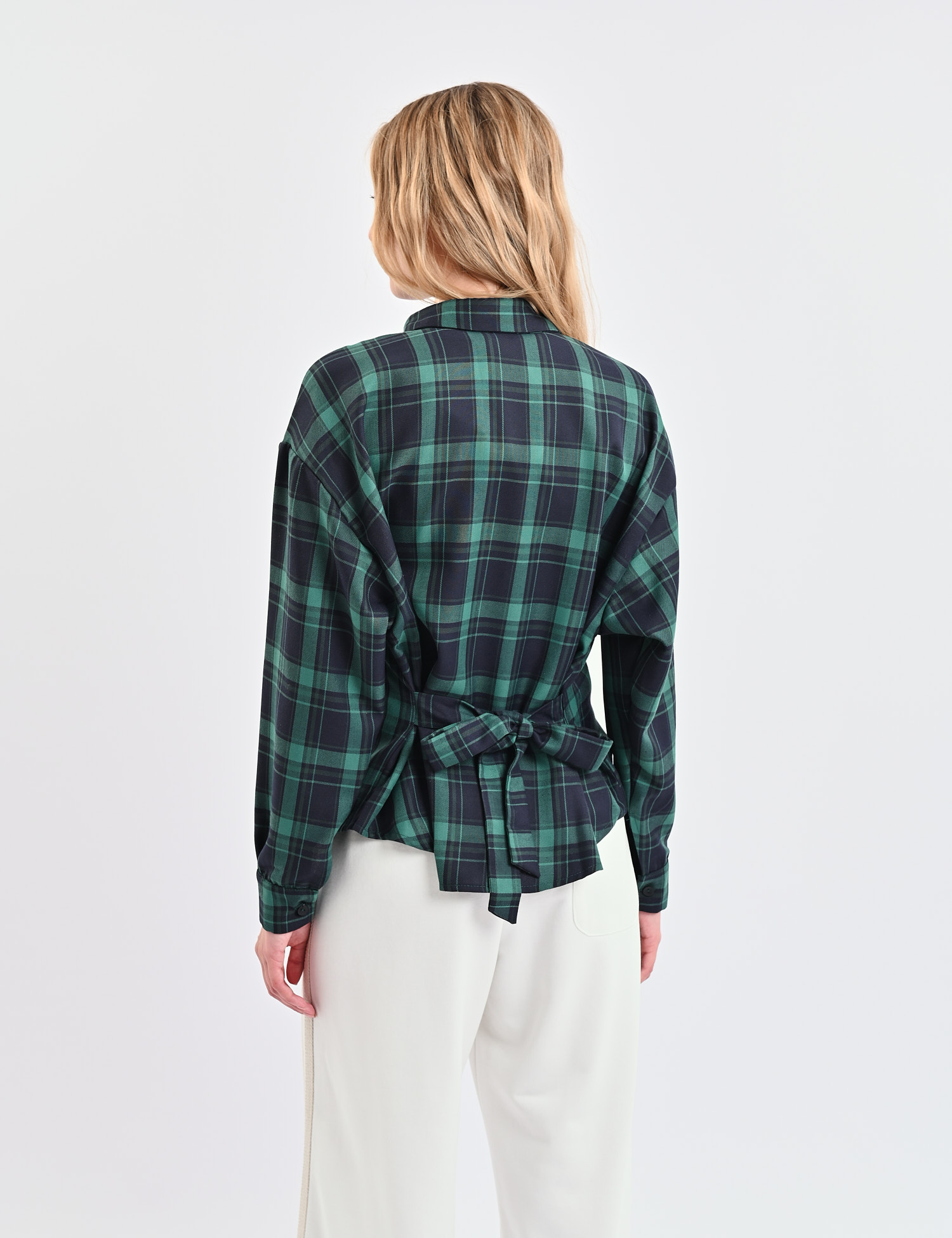 Картинка Сорочка темно-зелена