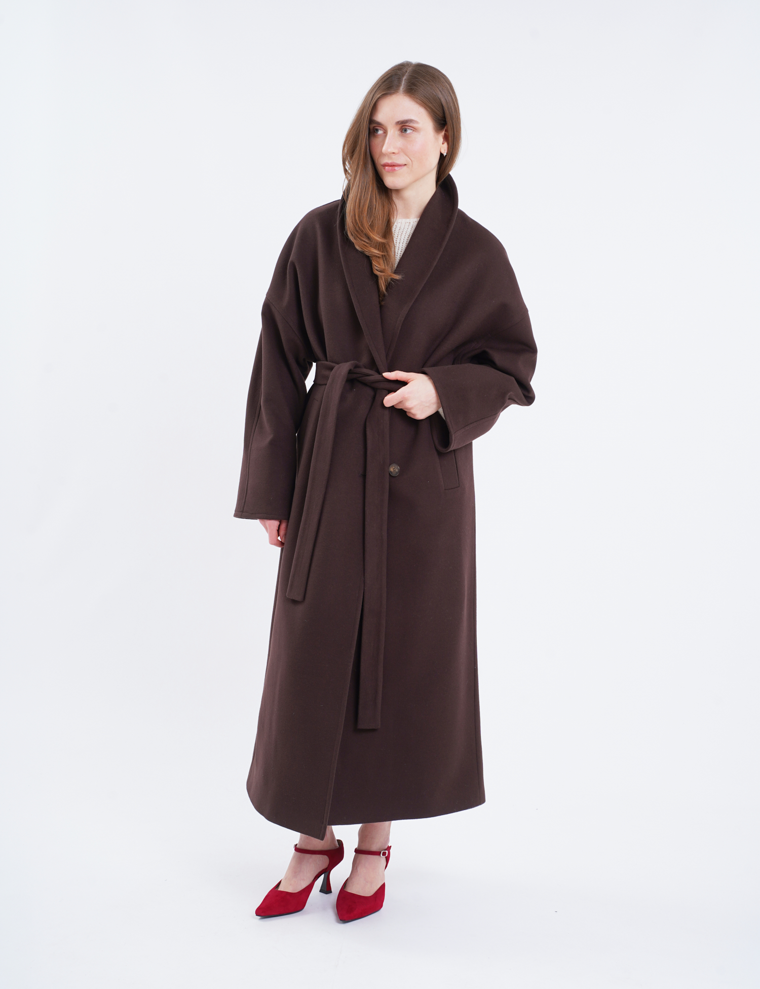 Картинка Пальто коричневе