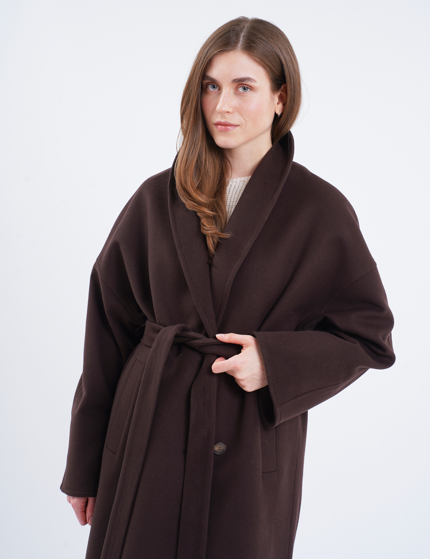 Картинка Пальто коричневе