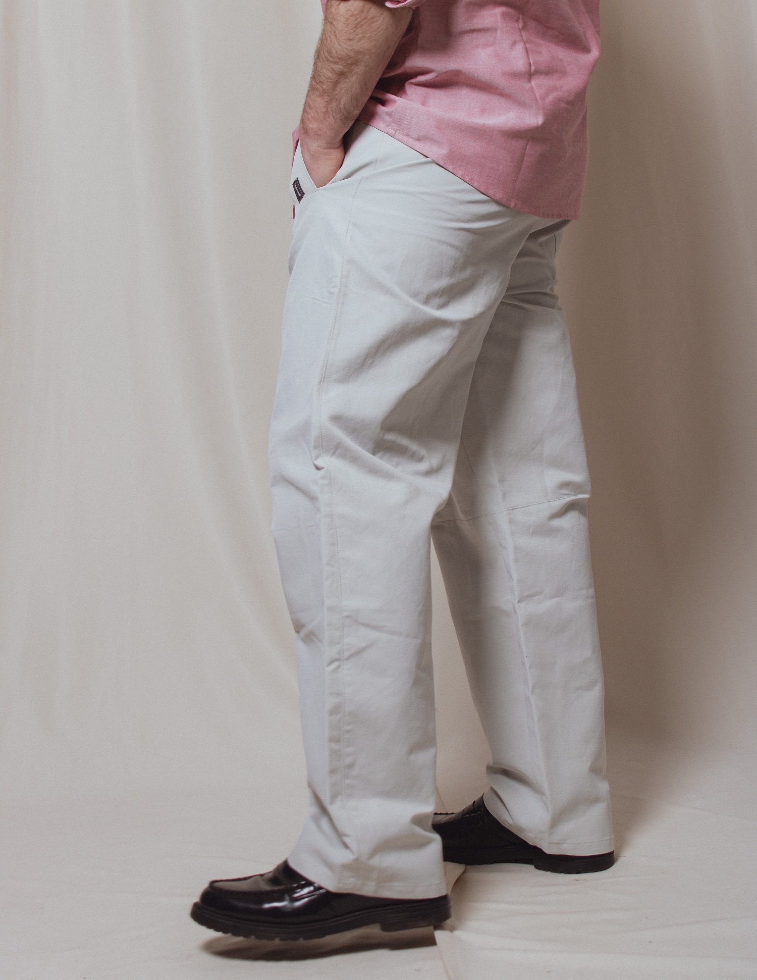 Картинка Світло-сірі лляні штани