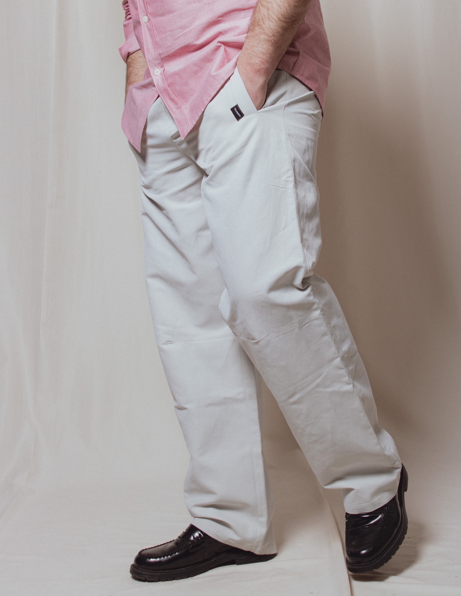 Картинка Світло-сірі лляні штани