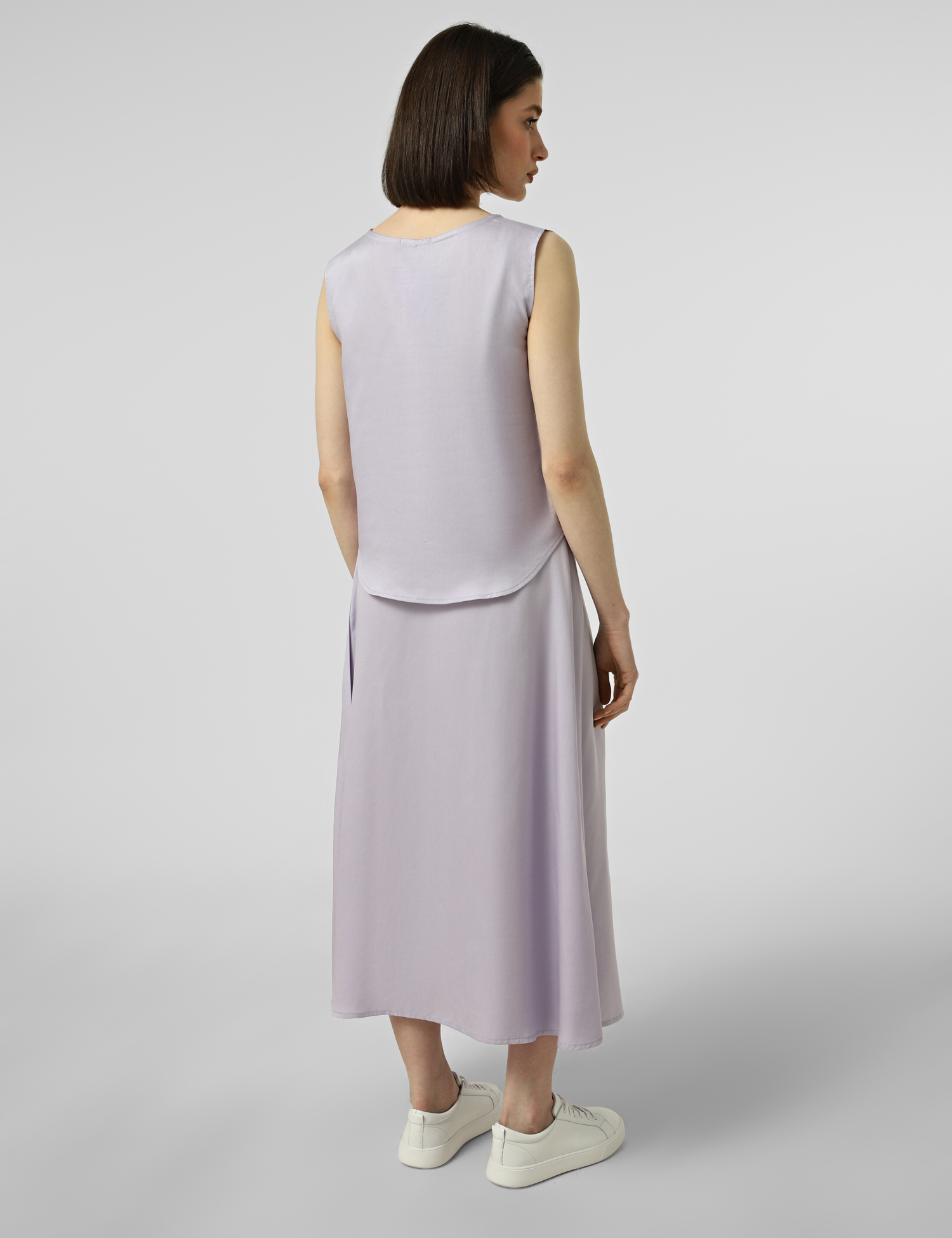 Картинка Спідниця на запах лавандового відтінку