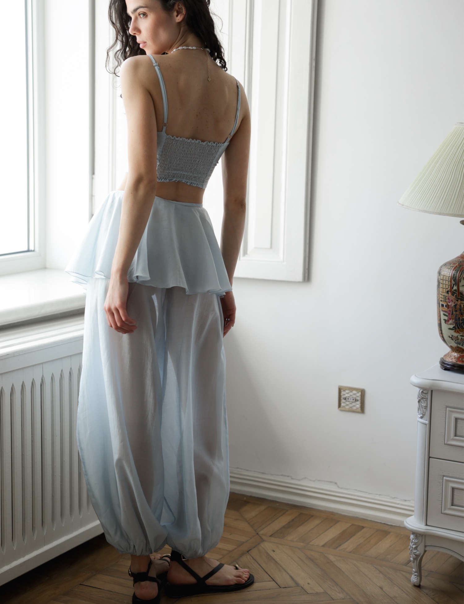 Картинка Сет MARRAKECH батист блакитний