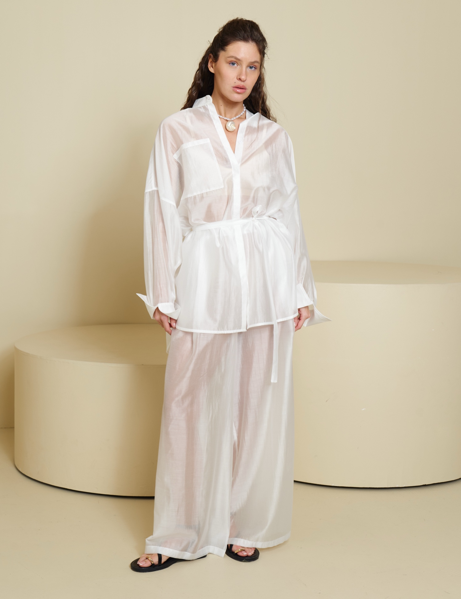 Картинка Брюки батист білі