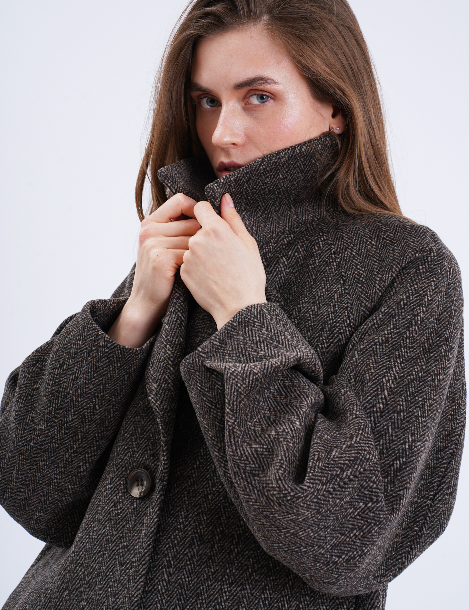 Картинка Пальто коричневе