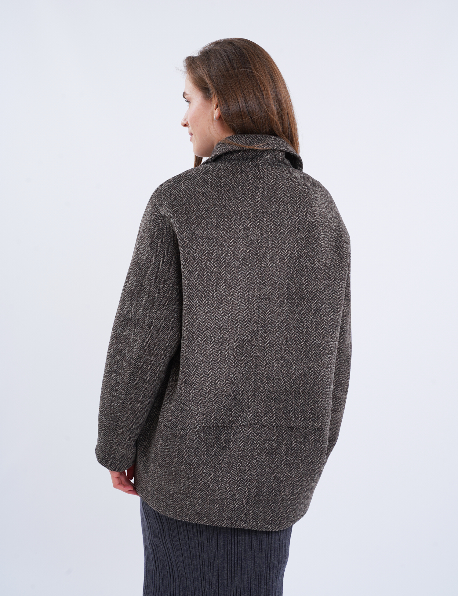 Картинка Пальто коричневе