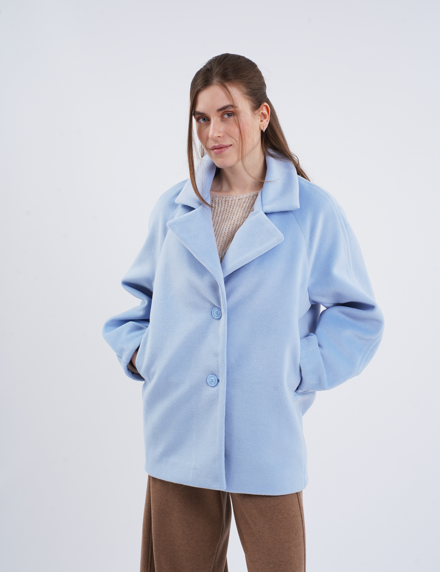 Картинка Пальто блакитне