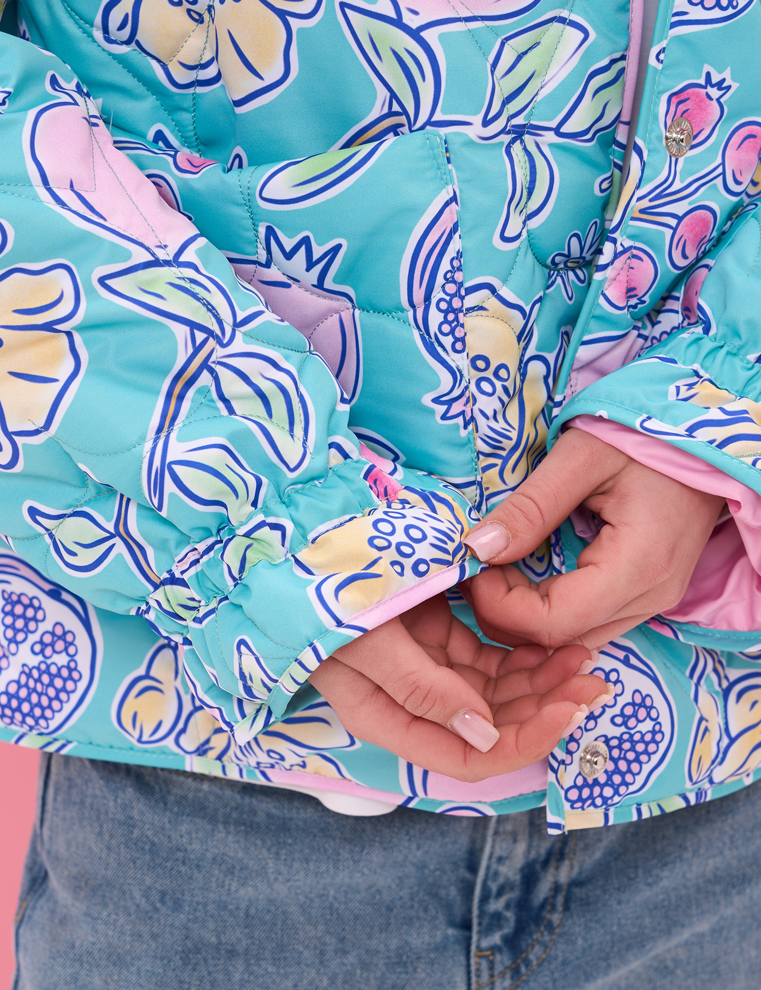 Картинка Куртка у насиченому бірюзово‑блакитному кольорі