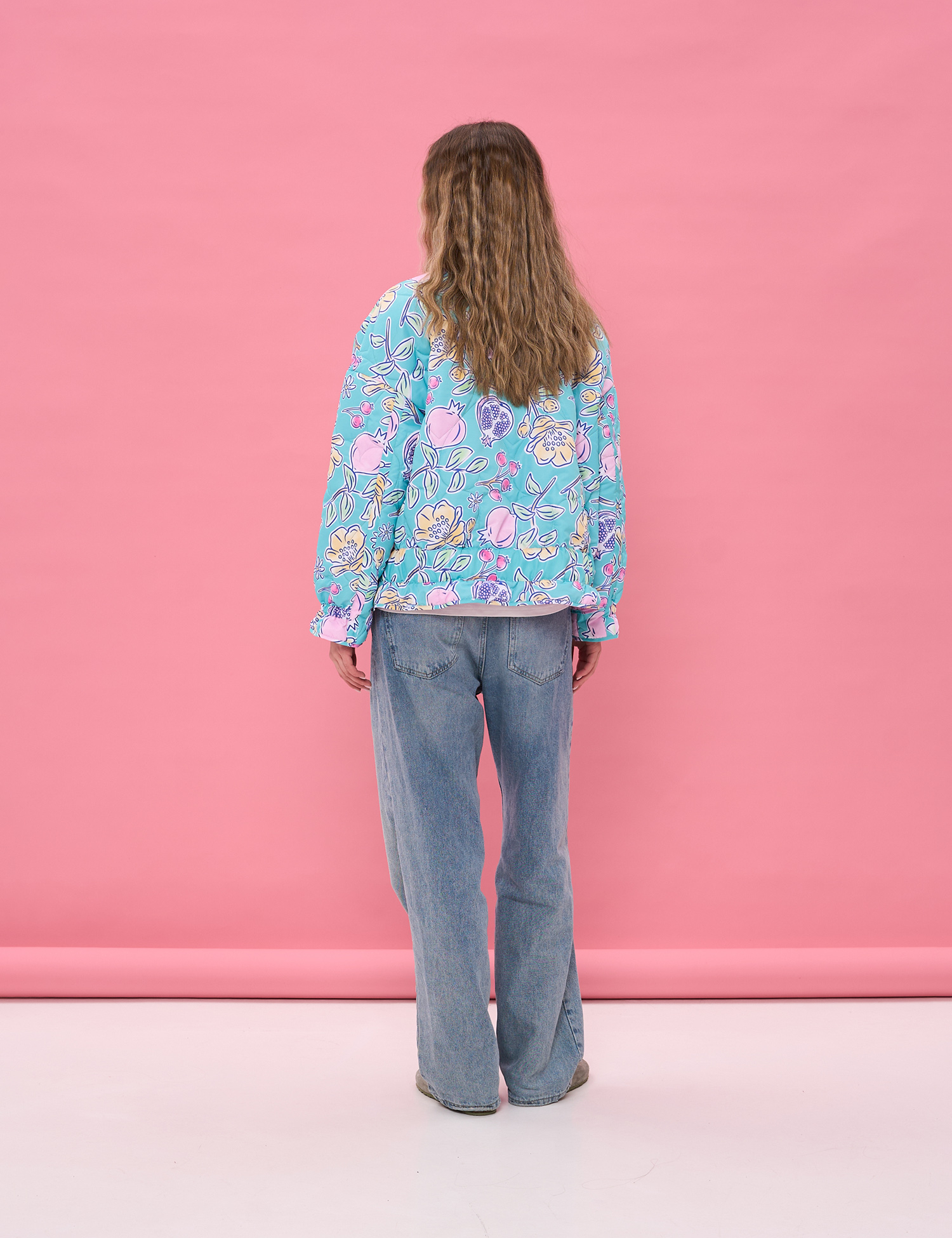 Картинка Куртка у насиченому бірюзово‑блакитному кольорі