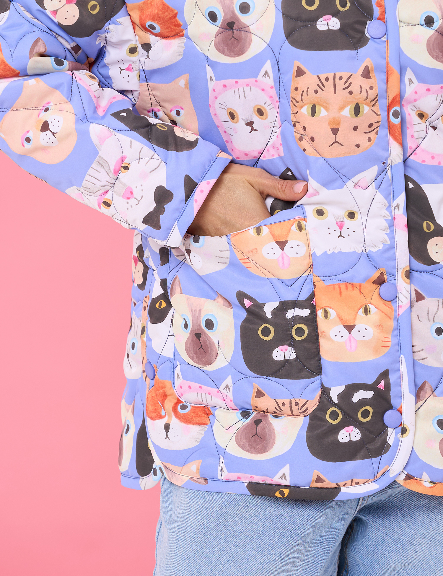 Картинка Куртка у світло‑бузково‑блакитній гамі